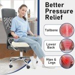 Set of 2 Waterproof Cream Outdoor Chair Cushions