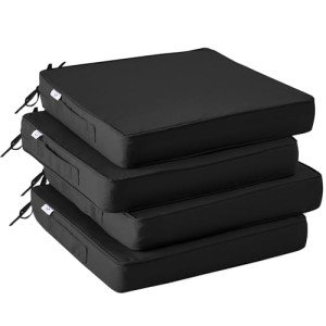 Set of 4 Waterproof Patio Chair Cushions