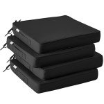 Set of 4 Waterproof Patio Chair Cushions