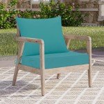 Teal Deep Seat Waterproof Patio Chair Cushions