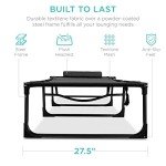 Portable Outdoor Chaise Lounge Chair with 8 Positions