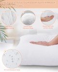 Waterproof 18x18 Patio Throw Pillow Inserts Set of 4