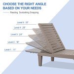VINGLI Adjustable Waterproof Chaise Lounge Chair