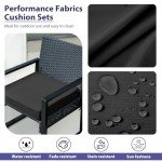 Set of 4 Waterproof Patio Chair Cushions