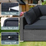 14-Piece Waterproof Patio Cushion Covers Set