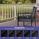 Set of 4 Waterproof Patio Chair Cushions