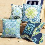 Geometric Waterproof Outdoor Throw Pillow Covers - Set of 4