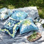 Geometric Waterproof Outdoor Throw Pillow Covers - Set of 4