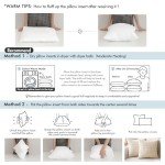 MIULEE Waterproof Outdoor Pillow Inserts – Set of 4