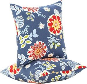 Waterproof 18x18 Outdoor Throw Pillow Set of 2