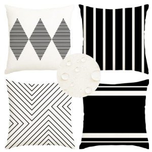 Stylish Waterproof Outdoor Pillow Set of 4
