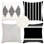 Stylish Waterproof Outdoor Pillow Set of 4