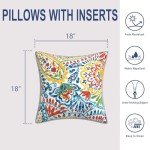 Paisley Multi Outdoor Throw Pillow Set of 2