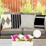 Stylish Waterproof Outdoor Pillow Set of 4