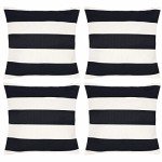 Tiggell 4 Pack Outdoor Waterproof Pillow Covers