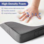 Dark Grey Waterproof Outdoor Chair Cushion Set