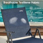 Natural Expressions Folding Aluminum Chaise Lounge Chair