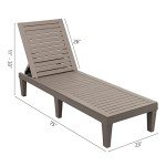 VINGLI Adjustable Waterproof Chaise Lounge Chair