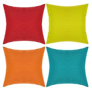 Colorful Outdoor Pillow Covers - Set of 4