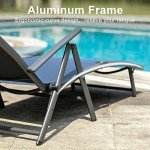 Natural Expressions Folding Aluminum Chaise Lounge Chair