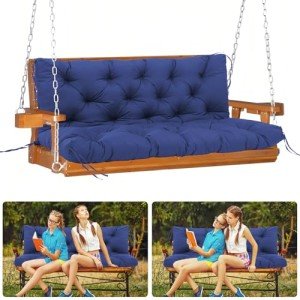 Waterproof Thick Cushions for 2-3 Person Swing