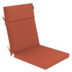 Waterproof High Back Chair Cushion for Outdoors