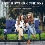 Waterproof Thick Cushions for 2-3 Person Swing
