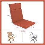 Waterproof High Back Chair Cushion for Outdoors