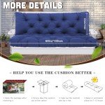 Waterproof Thick Cushions for 2-3 Person Swing