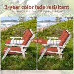 Waterproof High Back Chair Cushion for Outdoors