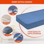 Custom Size Waterproof Bench Cushion – 90+ Colors