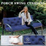 Waterproof Thick Cushions for 2-3 Person Swing