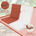 Waterproof High Back Chair Cushion for Outdoors