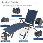 Natural Expressions Folding Aluminum Chaise Lounge Chair