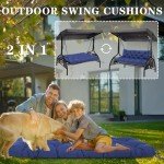 Waterproof Thick Cushions for 2-3 Person Swing