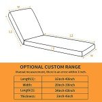 Custom Waterproof Chaise Lounge Cushions for Outdoors