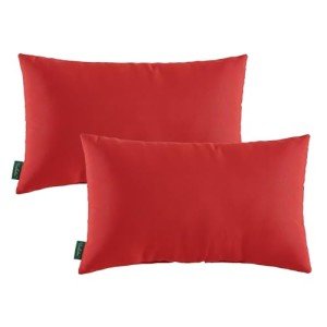 Waterproof Lumbar Pillows Set for Patio Furniture
