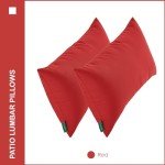 Waterproof Lumbar Pillows Set for Patio Furniture