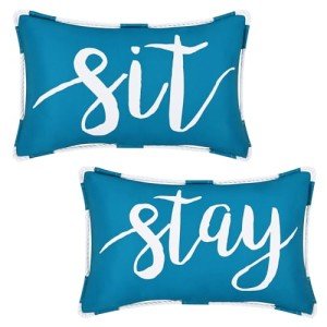 Aqua Blue Waterproof Pillow Covers - Set of 2