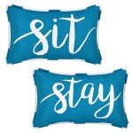 Aqua Blue Waterproof Pillow Covers - Set of 2