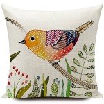 Birds Outdoor Waterproof Pillow Covers, Set of 4