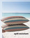 Boho Stripe Waterproof Outdoor Pillow Covers 20"x12