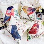 Birds Outdoor Waterproof Pillow Covers, Set of 4