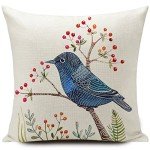 Birds Outdoor Waterproof Pillow Covers, Set of 4