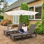 VINGLI Adjustable Waterproof Chaise Lounge Chair