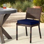 Waterproof Outdoor Chair Cushions Set of 4 - Navy