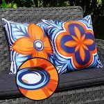 Waterproof Floral Pillow Covers Set of 4