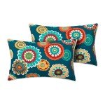 Waterproof Lumbar Throw Pillows - Set of 2