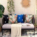 Floral Waterproof Outdoor Pillow Covers - Set of 2