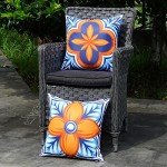 Waterproof Floral Pillow Covers Set of 4